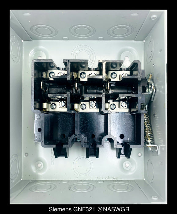 Siemens GNF321 General Duty Safety Switch - 30A/240V/3P/N1 - Unused