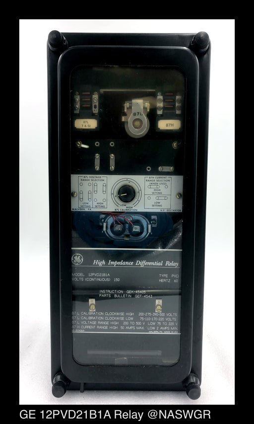 GE 12PVD21B1A High Impedance Differential Relay - 150vAC - Unused Surplus