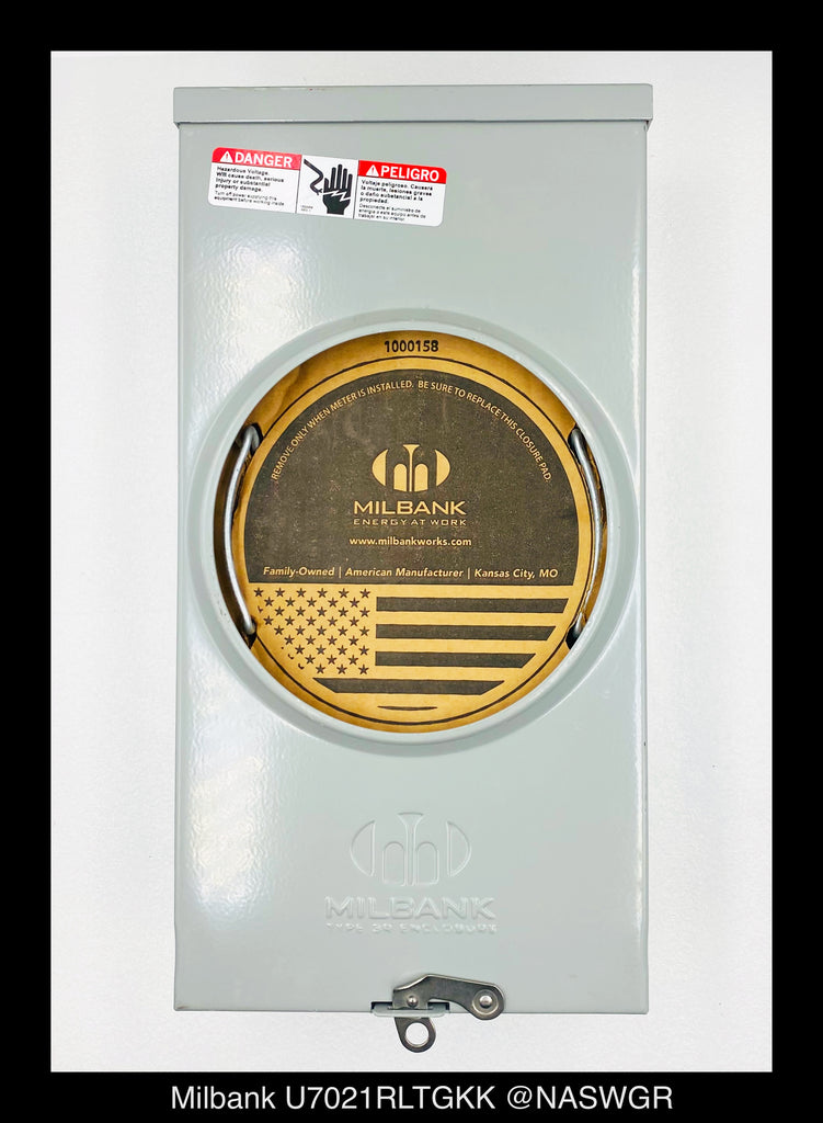 Milbank U7021RLTGKK Meter Socket - 200A/600V/1P3W/N3R - Unused