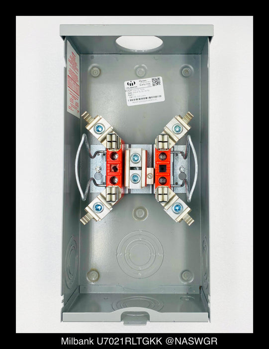 Milbank U7021RLTGKK Meter Socket - 200A/600V/1P3W/N3R - Unused