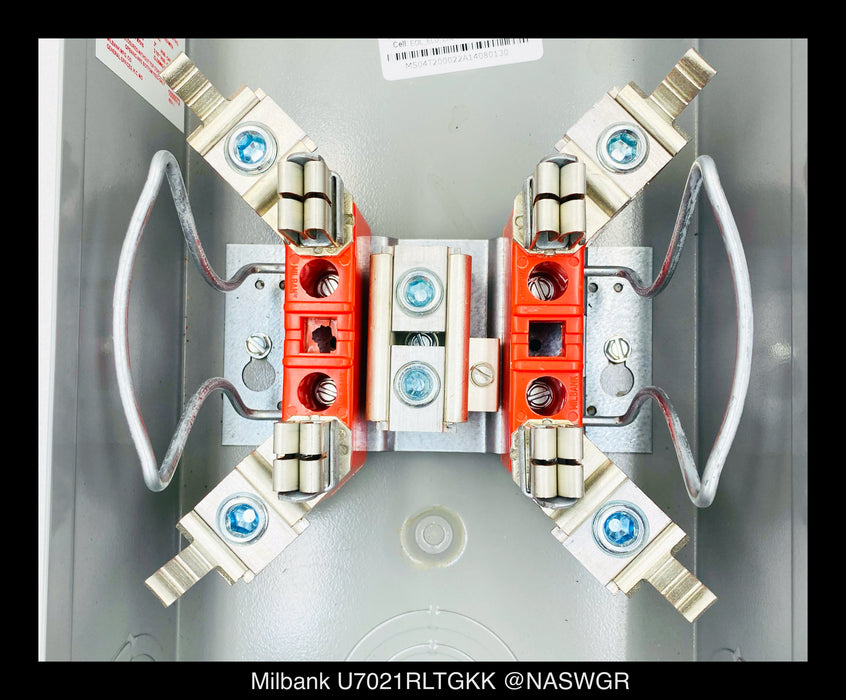 Milbank U7021RLTGKK Meter Socket - 200A/600V/1P3W/N3R - Unused