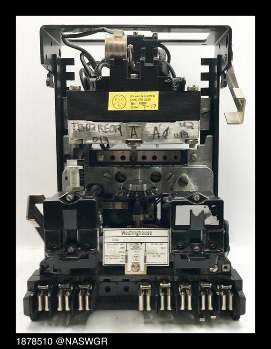 Westinghouse COV-7, 1878510 Voltage Controlled Overcurrent Relay -2/6 Amp, 120vAC