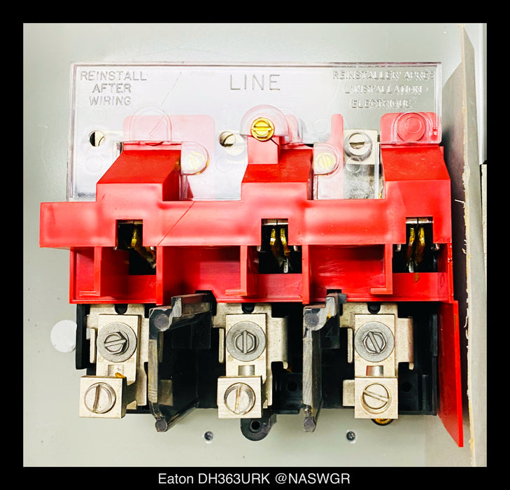 Eaton DH363URK Heavy Duty Safety Switch - 100A/600V/3P/N3R