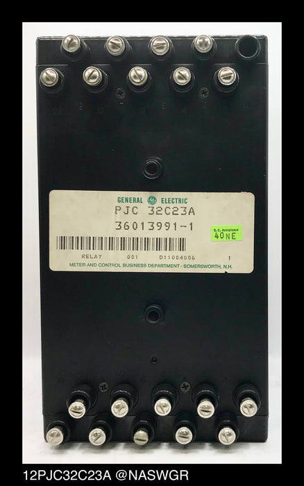 GE 12PJC32C23A Instantaneous Overcurrent Relay - 1.5 Amp