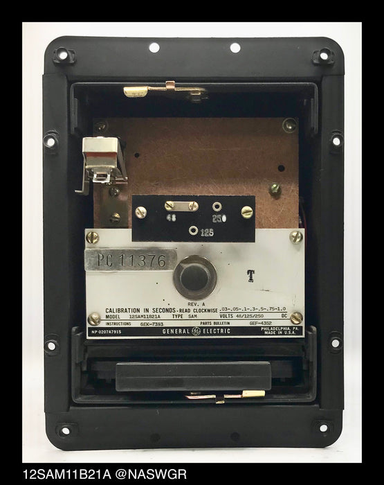 General Electric 12SAM11B21A Timing Relay - 48/125/250vDC