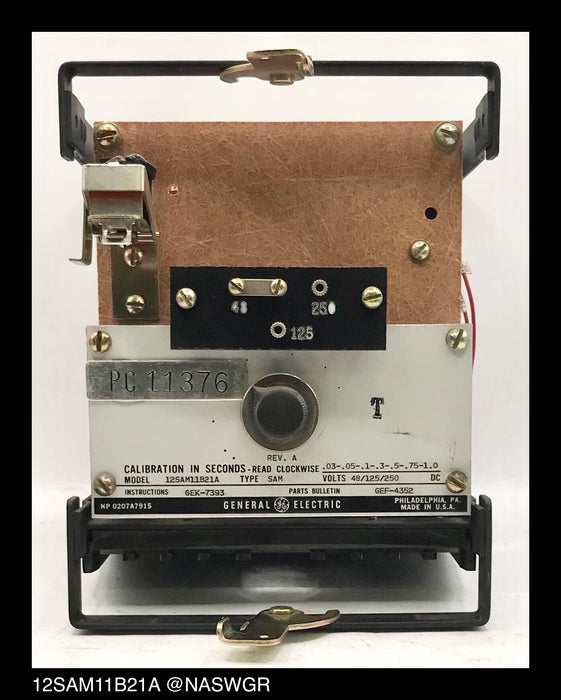 General Electric 12SAM11B21A Timing Relay - 48/125/250vDC