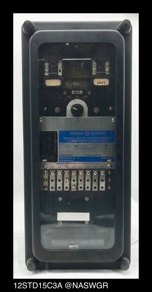 GE 12STD15C3A Transformer Differential Relay - 5 Amp, 48/125/250vDC