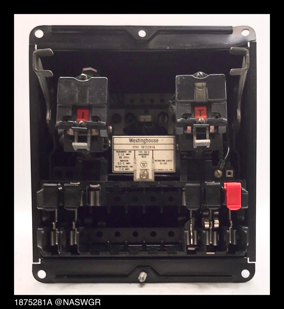 Westinghouse CO-9, 1875281A Overcurrent Relay - 0.5/2.5 Amp
