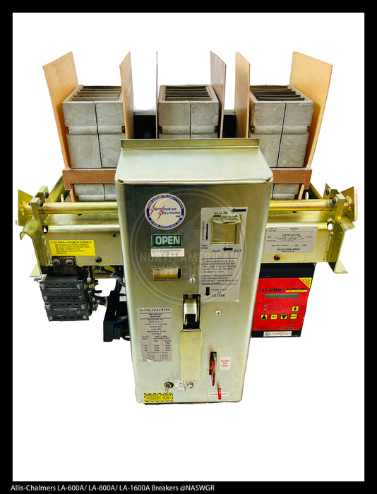 Allis-Chalmers LA-1600A Air Circuit Breaker Electrically Operated