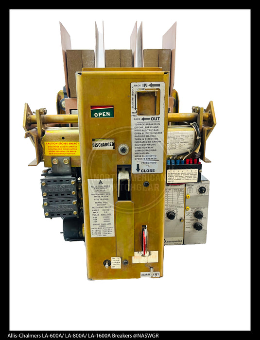 Allis-Chalmers LA-600A Air Circuit Breaker Electrically Operated