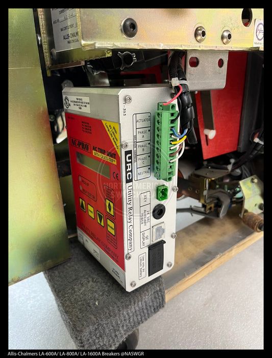 Allis-Chalmers LA-600A Air Circuit Breaker Manually Operated