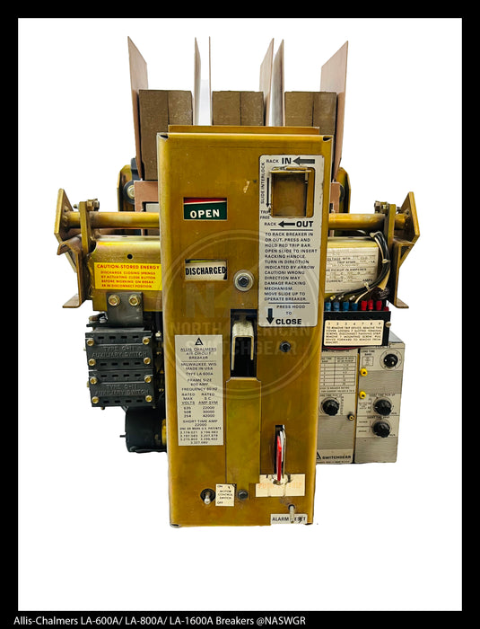 Allis-Chalmers LA-600A Air Circuit Breaker Electrically Operated