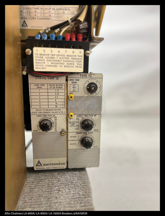 Allis-Chalmers LA-600A Air Circuit Breaker Electrically Operated