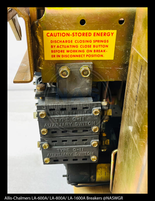 Allis-Chalmers LA-600A Air Circuit Breaker Electrically Operated