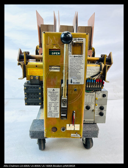 Allis-Chalmers LA-600A Air Circuit Breaker Manually Operated