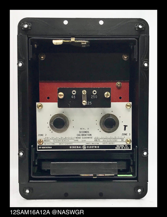 General Electric 12SAM16A12A Timing Relay - 48/125/250vDC