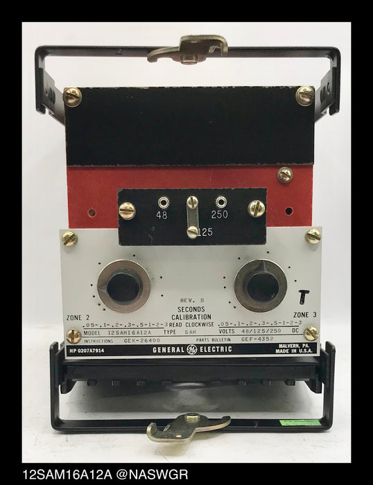 General Electric 12SAM16A12A Timing Relay - 48/125/250vDC