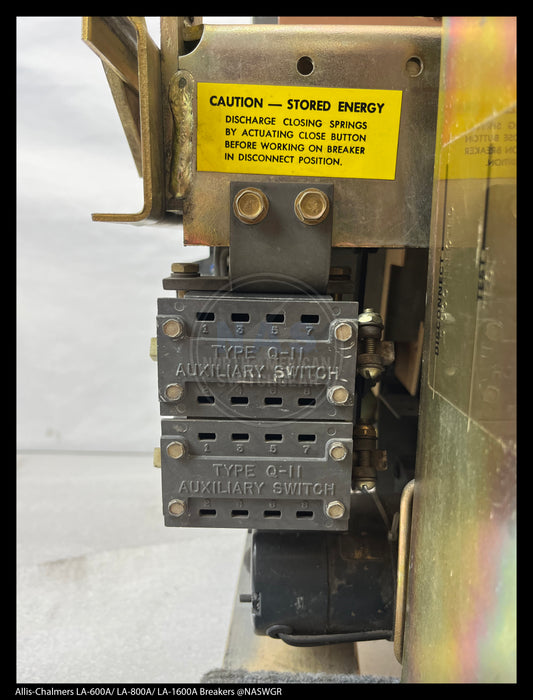 Allis-Chalmers LA-600A Air Circuit Breaker Electrically Operated