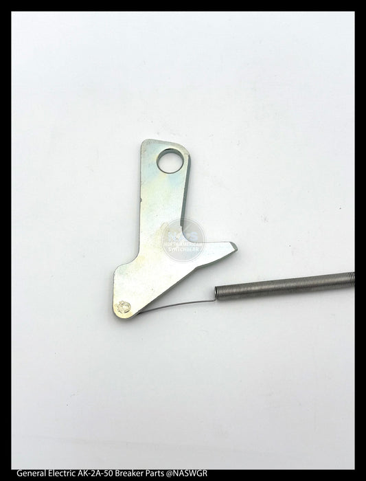 General Electric AK-2A-50 Circuit Breaker (M) Breaker Pawl with Spring (Front) - P/N: 698C985G2