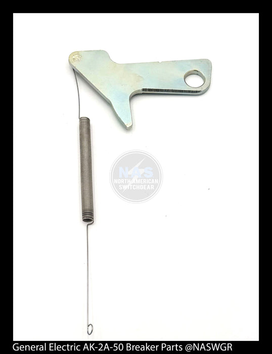 General Electric AK-2A-50 Circuit Breaker (M) Breaker Pawl with Spring (Front) - P/N: 698C985G2
