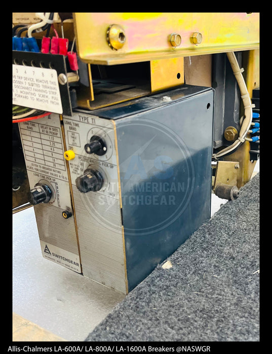 Allis-Chalmers LA-1600A Air Circuit Breaker Electrically Operated
