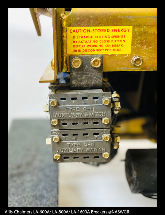 Allis-Chalmers LA-1600A Air Circuit Breaker Electrically Operated