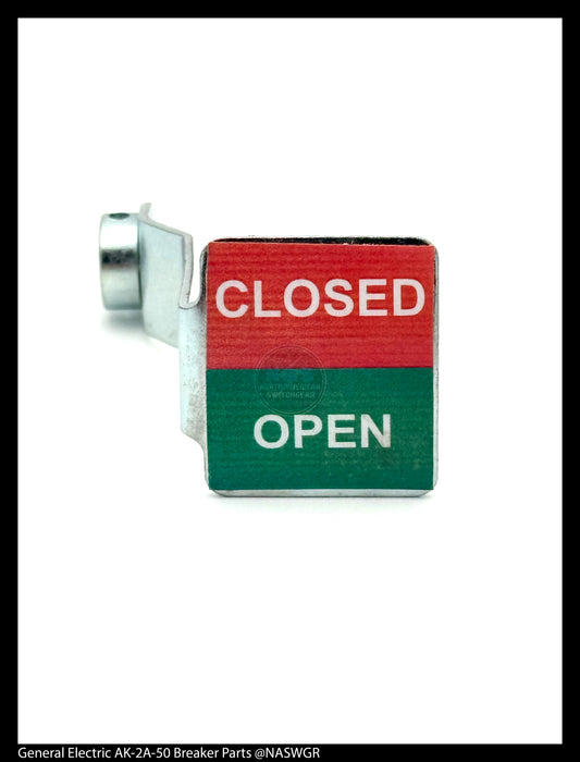 General Electric AK-2A-50 Circuit Breaker (M) Breaker Open-Close Label - P/N: 259C608P3