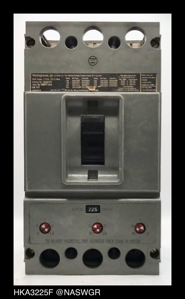 Westinghouse HKA3225F Molded Case Circuit Breaker - 225 Amps