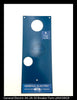General Electric AK-2A-50 Circuit Breaker (M) Breaker Bib for Front Escutcheon (Manual) (Blue) - P/N: NP148A1048