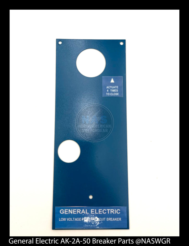 General Electric AK-2A-50 Circuit Breaker (M) Breaker Bib for Front Escutcheon (Manual) (Blue) - P/N: NP148A1048