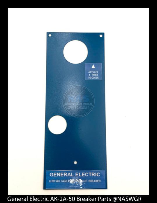 General Electric AK-2A-50 Circuit Breaker (M) Breaker Bib for Front Escutcheon (Manual) (Blue) - P/N: NP148A1048