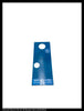 General Electric AK-2A-50 Circuit Breaker (M) Breaker Bib for Front Escutcheon (Manual) (Blue) - P/N: NP148A1048