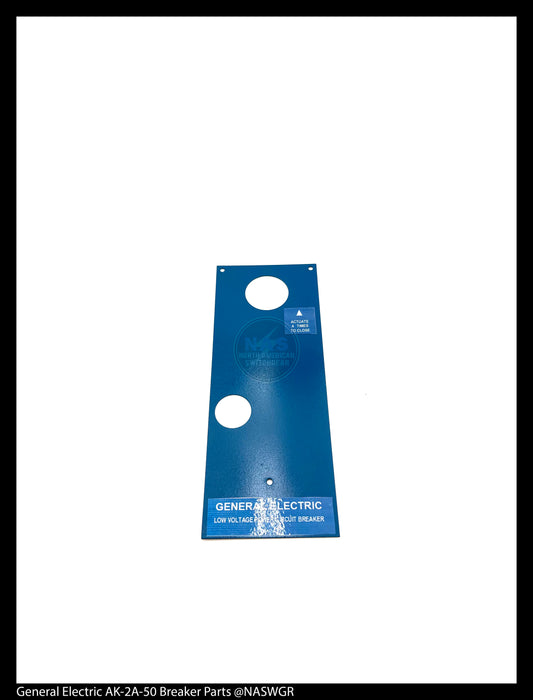 General Electric AK-2A-50 Circuit Breaker (M) Breaker Bib for Front Escutcheon (Manual) (Blue) - P/N: NP148A1048