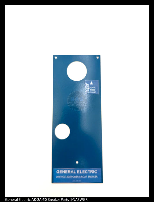 General Electric AK-2A-50 Circuit Breaker (M) Breaker Bib for Front Escutcheon (Manual) (Blue) - P/N: NP148A1048