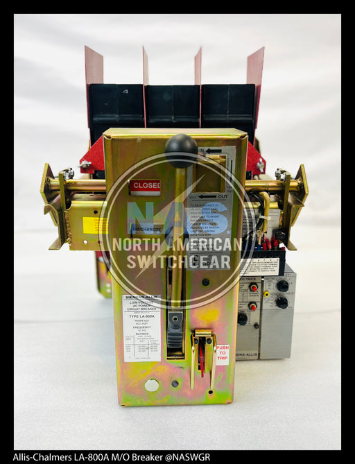Allis-Chalmers LA-800A Air Circuit Breaker Manually Operated