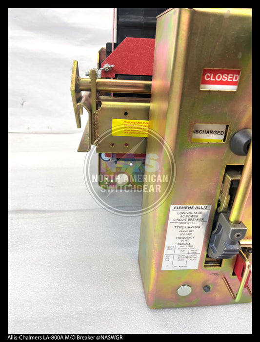 Allis-Chalmers LA-800A Air Circuit Breaker Manually Operated