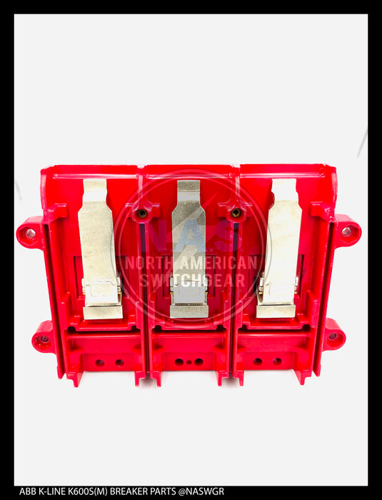 ABB K600-K800, K600S/K800S (M), K-Don 600/800 (M), K-Don 600S/800S (M) Upper Base Molding w/Stationary Contact Assembly - P/N: 706784T03