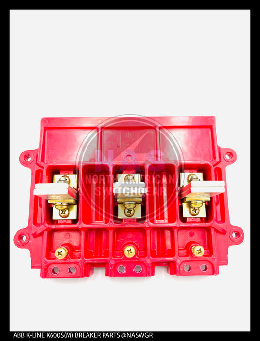 ABB K600-K800, K600S/K800S (M), K-Don 600/800 (M), K-Don 600S/800S (M) Upper Base Molding w/Stationary Contact Assembly - P/N: 706784T03