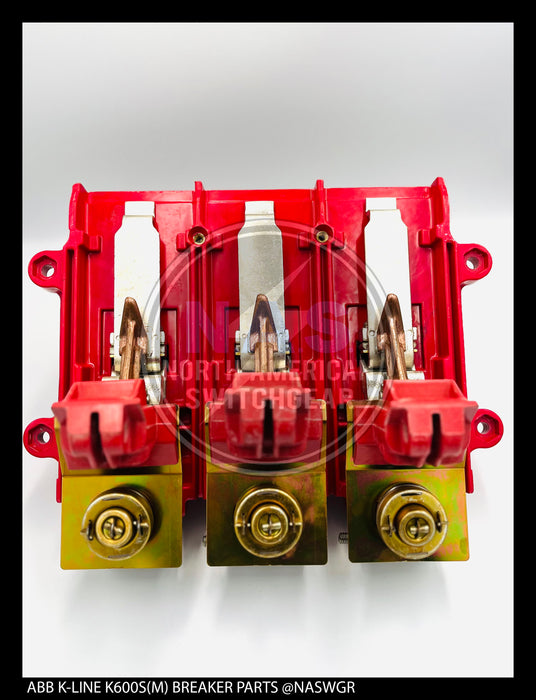 ABB K600-K800, K600S/K800S (M), K-Don 600/800 (M), K-Don 600S/800S (M) Upper Base Molding w/ Stationary & Moving Contacts - P/N: 706782T03