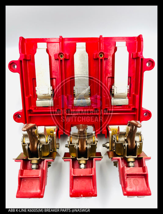 ABB K600-K800, K600S/K800S (M), K-Don 600/800 (M), K-Don 600S/800S (M) Upper Base Molding w/ Stationary & Moving Contacts - P/N: 706782T03
