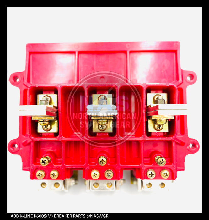 ABB K600-K800, K600S/K800S (M), K-Don 600/800 (M), K-Don 600S/800S (M) Upper Base Molding w/ Stationary & Moving Contacts - P/N: 706782T03