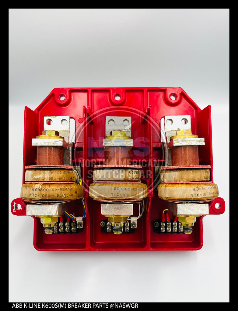 ABB K600S/K800S (M), K-Don 600S/800S (M) Lower Base Molding w/Ph & Pwr. Sensors 250-600A - P/N: 709733T14