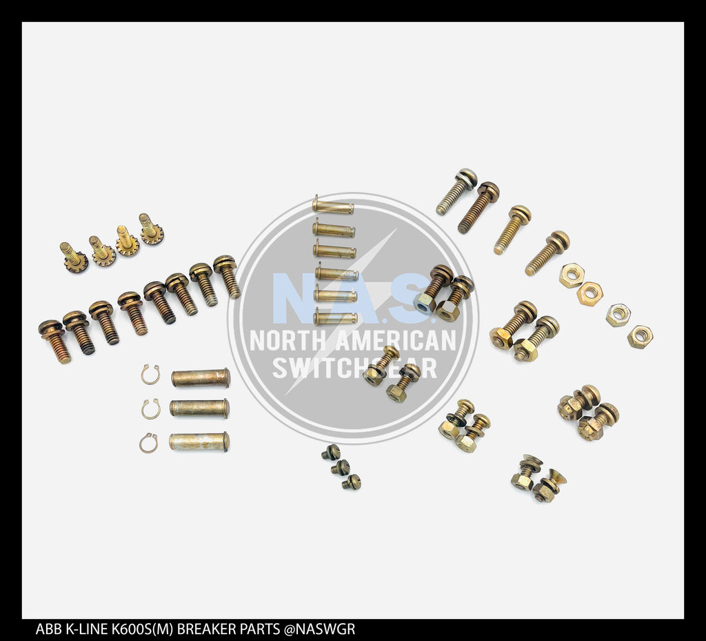 ABB K225, K600-K800, K1600, K2000, K600S/K800S (M), K1600S (M), K2000S (M), K-Don 600/800 (M), K-Don 1600,  K-Don 600S/800S (M), K-Don 1600S (M) Hardware and Retainer Kit - P/N: 709654T02