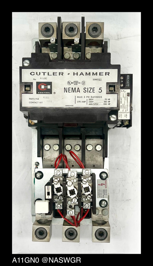 Cutler-Hammer A11GN0 Citation Starter - 270 A, 120v Coil