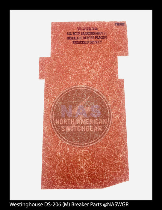 Westinghouse DS-206 (M) Breaker Barrier Kit (Group of 4) - P/N: 1A33569G01