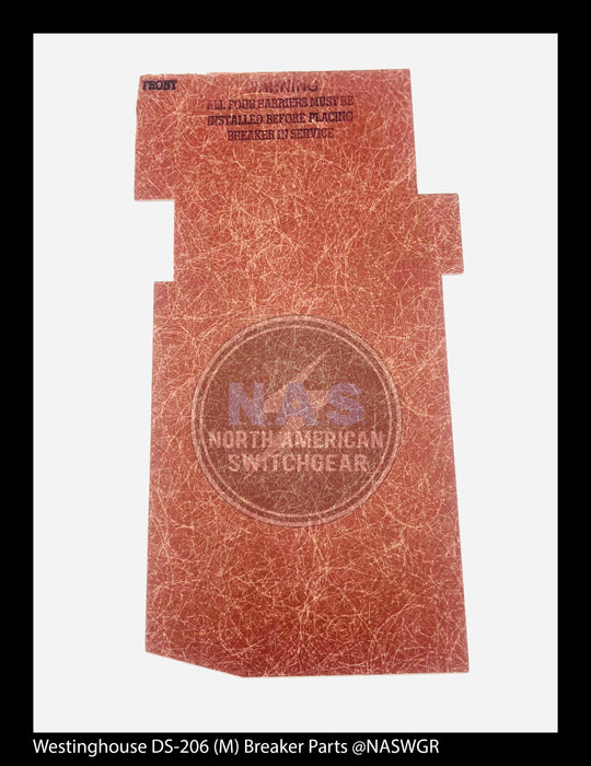 Westinghouse DS-206 (M) Breaker Barrier Kit (Group of 4) - P/N: 1A33569G01