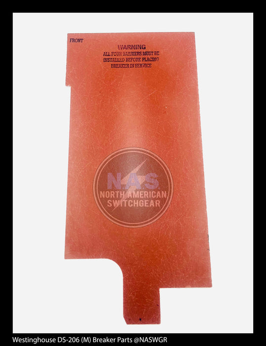 Westinghouse DS-206 (M) Breaker Barrier Kit (Group of 4) - P/N: 1A33569G01