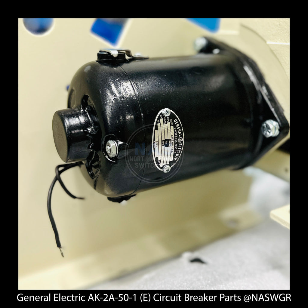 General Electric AK-2A-50-1 Circuit Breaker (E) Breaker Motor, 115 Volts, 25, 50, 60 Cycles and 125 Volt DC - P/N: 5P66MA6A
