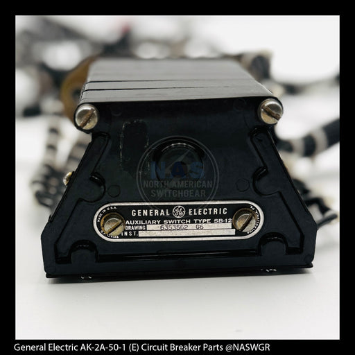 General Electric AK-2A-50-1 Circuit Breaker (E) Breaker Auxiliary Switch 6 Stage - P/N: 192A9791P6