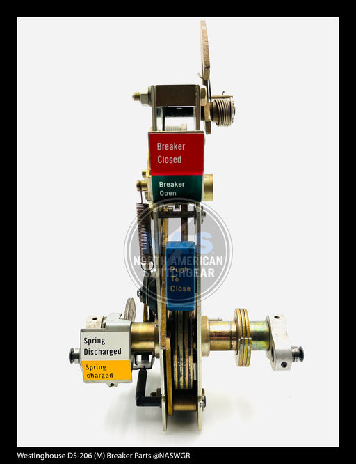 Westinghouse DS-206 (M) Breaker Mechanism Assembly Without Closing Spring (Includes Main Drive Link Assembly (With Roller), Trip Latch, Trip Lever (For Motor Cutoff Switch), and Trip Reset Latch) - P/N: 567F759G01
